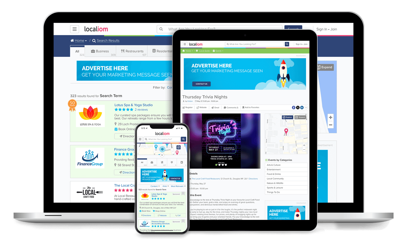 Isle of Man Local Display Advertising