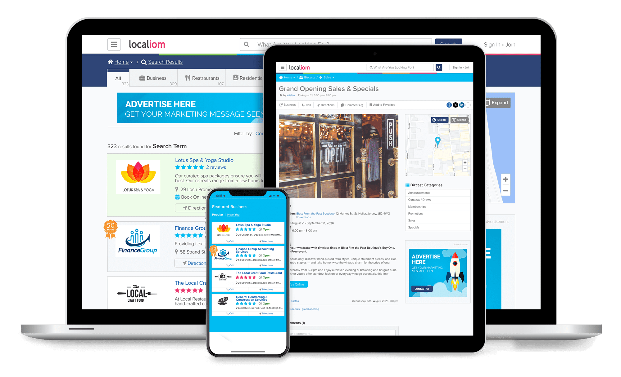 Isle of Man Native Advertising and Local Listing Enhancements Isle of Man Native Advertising and Local Listing Enhancements